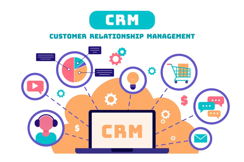 Sales and invoicing CRM illustration